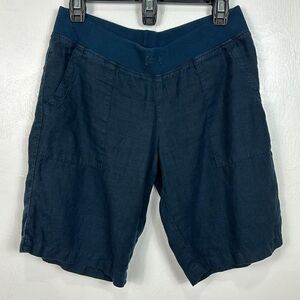 Hard Tail Forever Mid Rise Bermuda Shorts In Navy Blue Size M